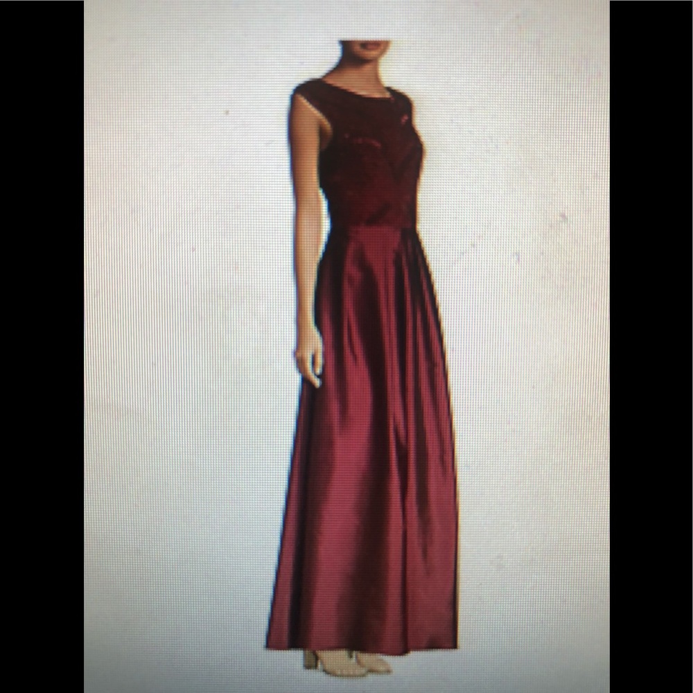 Aidan Mattox. Cap Sleeve ball gown.  Size 12